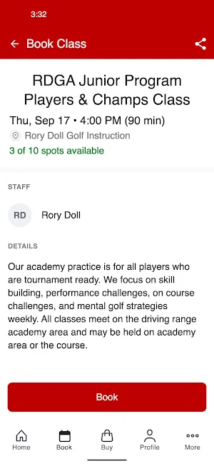 Rory Doll Golf Academy Screenshot 2