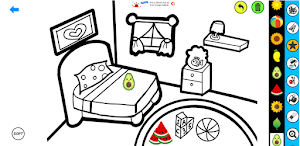 Bedroom Coloring Games Screenshot 0