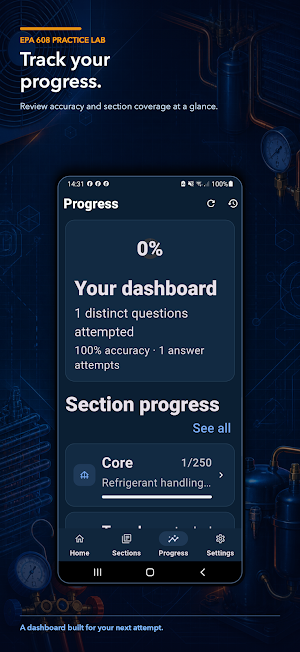 EPA 608 Practice Lab Screenshot 3