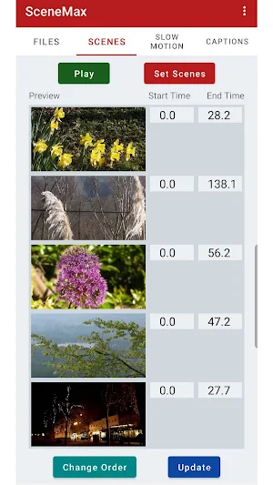 SceneMax video sequence maker Screenshot 1