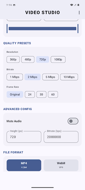 Video Compressor Trim Convert Screenshot 2