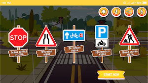 Driving theory test : Road signs and Traffic signs Screenshot 0