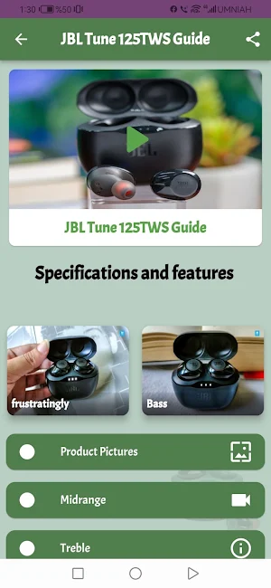 JBL Tune 125TWS Guide Screenshot 0