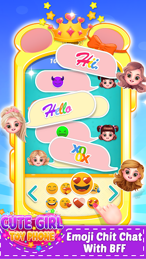 Cute Girl Toy Phone Baby Phone Screenshot 1