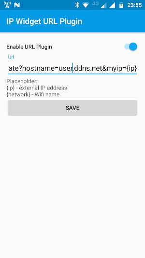 IP Widget URL Plugin Screenshot 1