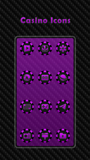 Casino - Purple Icons screenshot 3