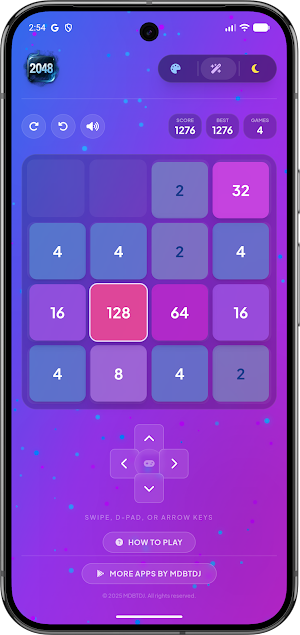 2048 Pro Offline Glass Edition Screenshot 3