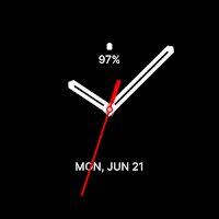 Dark Analog Watch Face