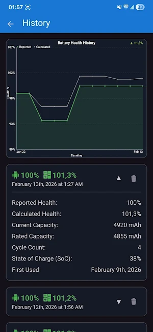 BatteryAnalyzer Screenshot 1