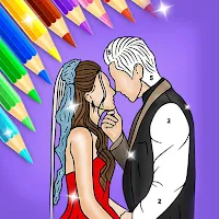 Bride&Groom Coloring By Number