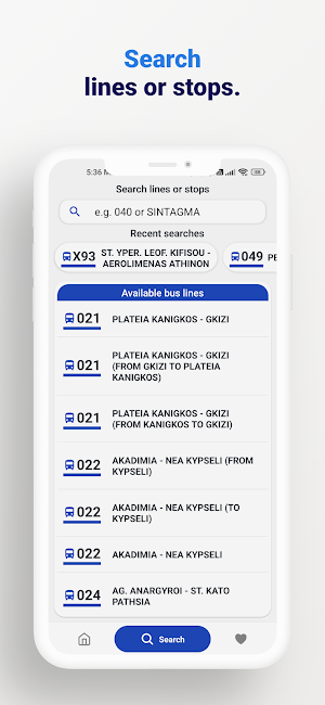 Busmate: Athens Bus Transport Screenshot 2