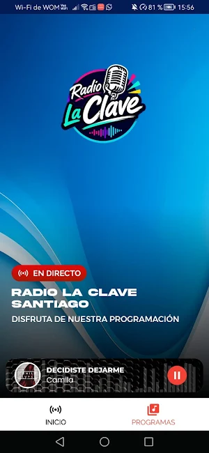 Radio La Clave Santiago Screenshot 2