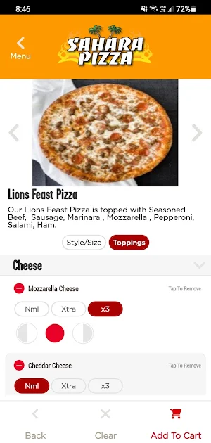 Sahara Pizza Screenshot 3