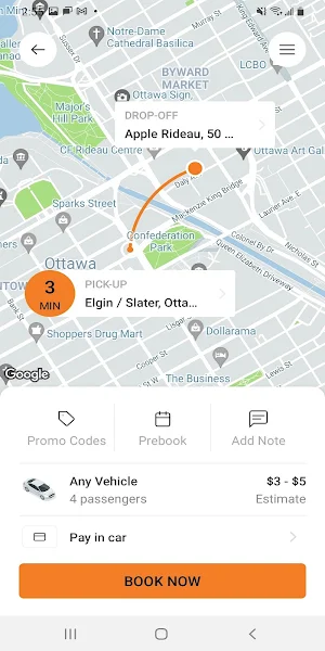 Capital Taxi Ottawa Screenshot 2