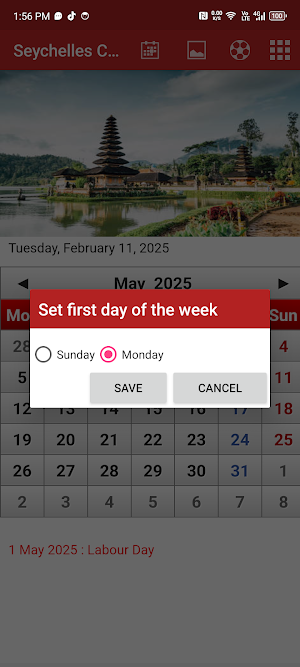 Seychelles Calendar 2025 Screenshot 3