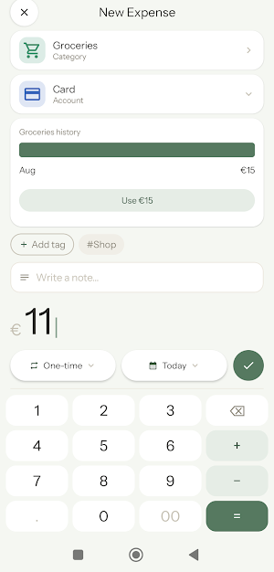 Money4you: Budget & Expenses Screenshot 1