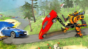 Police Robot Transform Car War Screenshot 1