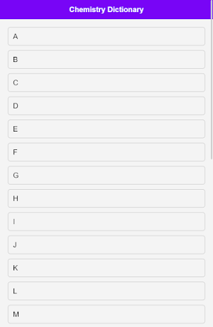 Chemistry Dictionary Screenshot 0