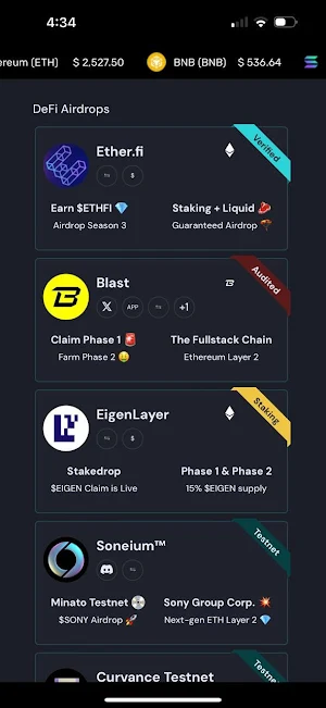 Airdrop Alert Screenshot 0