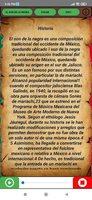 Cancionero Mexicano Screenshot 1
