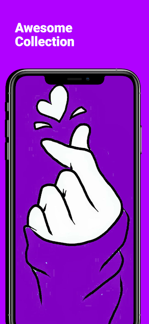Finger heart wallpaper bts Screenshot 3