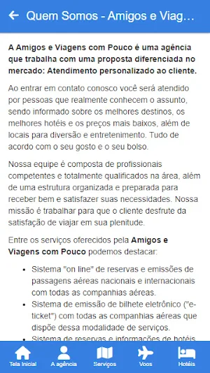 Amigos e Viagens com Pouco Screenshot 1