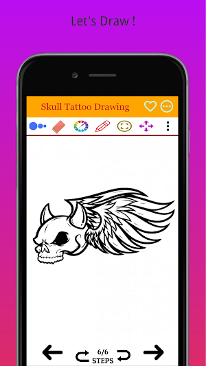 How to Draw Easy Skull Tattoo Screenshot 3