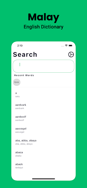Malay Dictionary English Screenshot 0