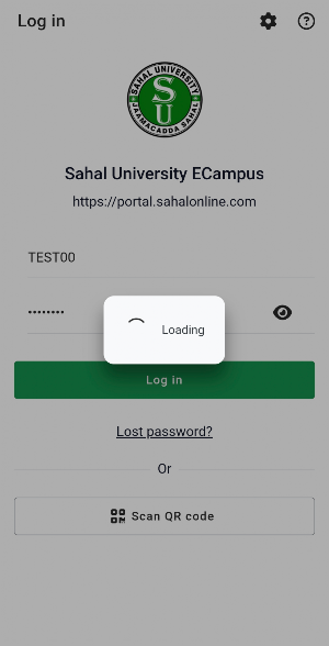 Sahal University ECampus Screenshot 0