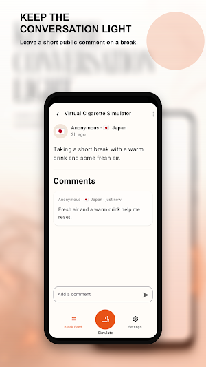 Virtual Cigarette Simulator Screenshot 2