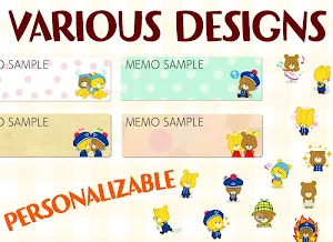 Memo pad TINY TWIN BEARS notes Screenshot 2