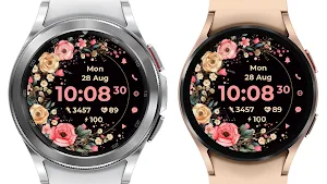 AZ266 Rose Flower Watch Face Screenshot 2