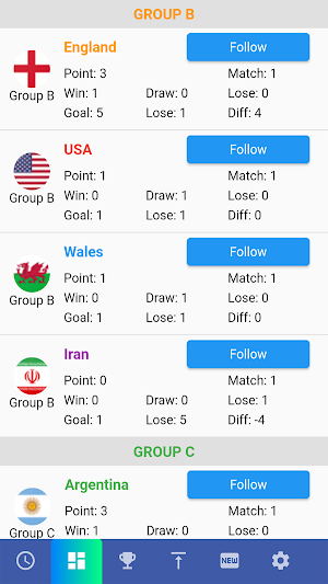 World Cup 2022 Match Schedules Screenshot 2