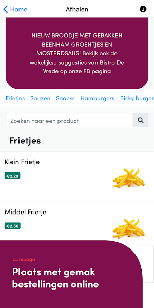 Frituur de vrede Screenshot 1