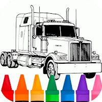 Trailer Truck Coloring Pages