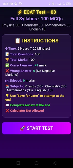 ECAT 10 Sample Tests Screenshot 2