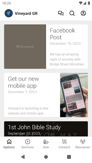 Vineyard Grand Rapids Screenshot 0