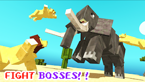 Blocky Wild Park: Lions Raid Screenshot 2