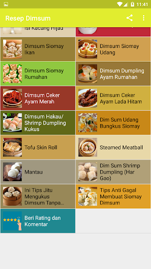 Resep Dimsum Screenshot 3