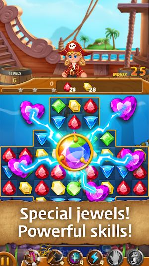 Jewels Ocean: Match3 Puzzle Adventure Screenshot 2