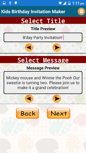 Kids Birthday Invitation Maker Screenshot 1