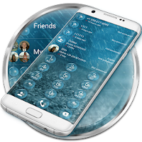 Dialer Theme Bubble Rain drupe