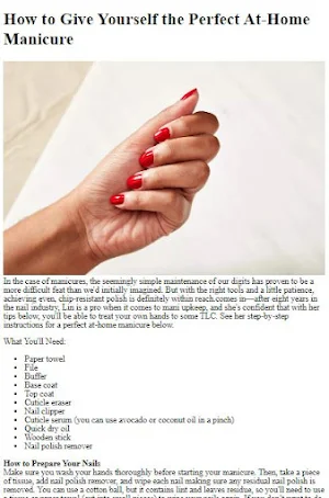 How to Give Yourself Manicure Screenshot 1