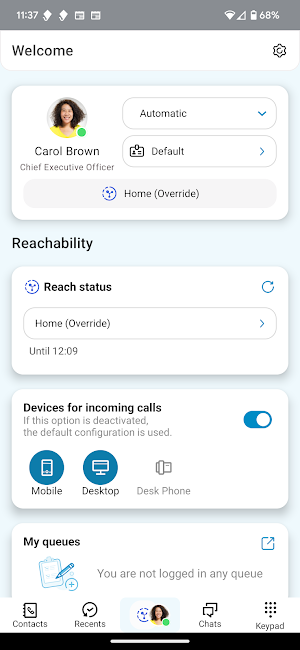 Contact Mobile Screenshot 0