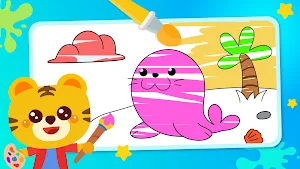 Kids Coloring Book Learn Draw Screenshot 0