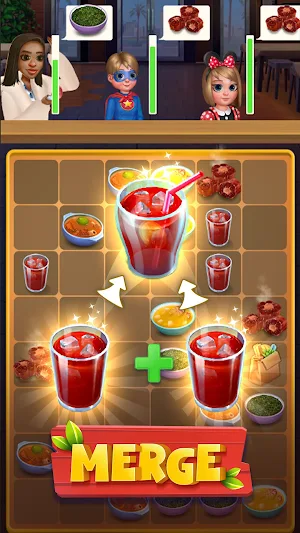 Merge Tour: Cook & Merge Game Screenshot 0