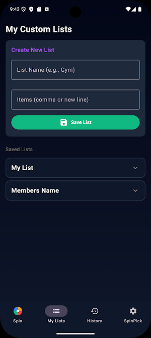 SpinPick Screenshot 1