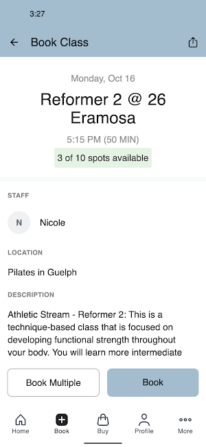 Pilates in Guelph Screenshot 2