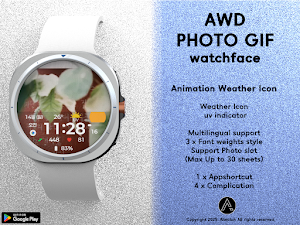 AWD Photo Gif Watchface Screenshot 2