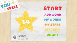 YouSpell - Practice your own spelling words Screenshot 0